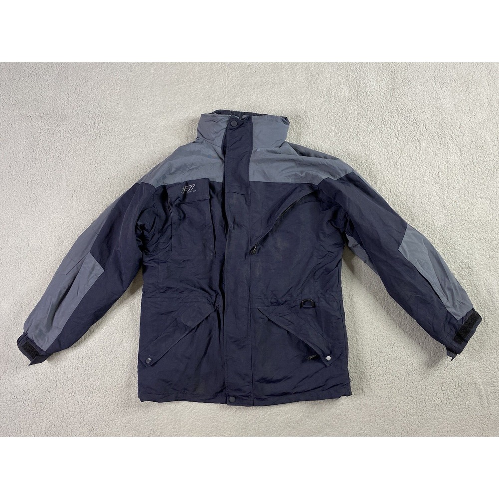 American Eagle Jacket Mens Medium Blue Gray Winter Ski Performance Parka Read*